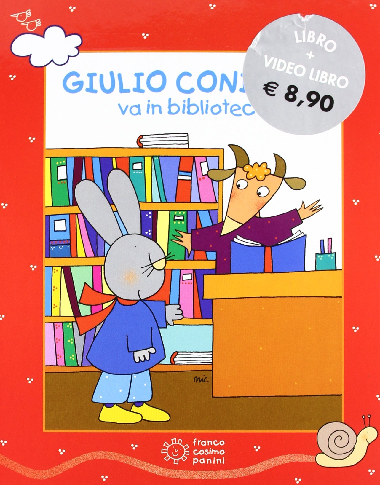 Giulio Coniglio va in biblioteca. Ediz. illustrata. Con DVD Giulio Coniglio va in biblioteca. Ediz. illustrata. Con DVD