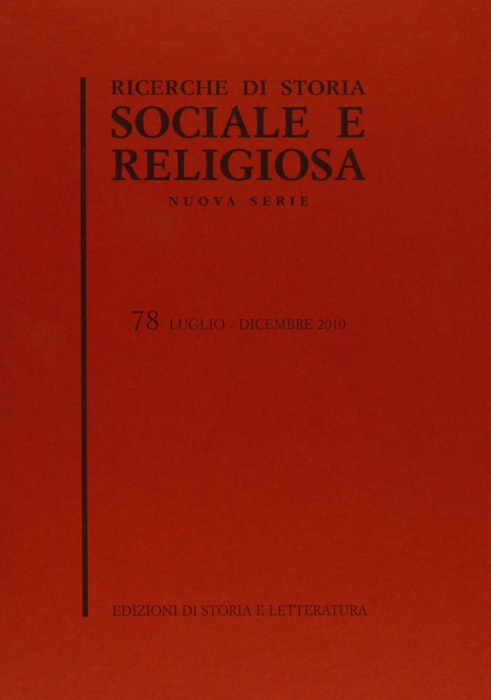 Ricerche di storia sociale e religiosa. Vol. 78 Ricerche di storia sociale e religiosa. Vol. 78