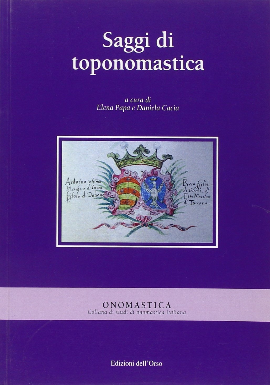 Saggi di toponomastica Saggi di toponomastica