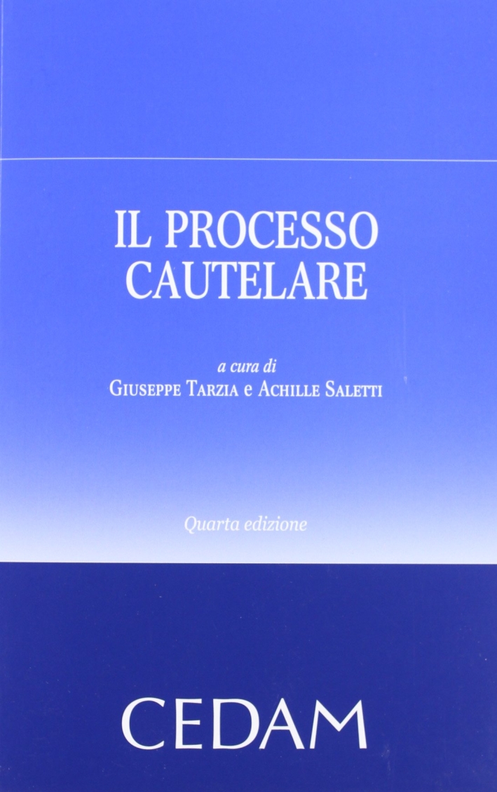 Il processo cautelare Il processo cautelare