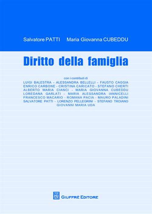 Diritto della famiglia Diritto della famiglia