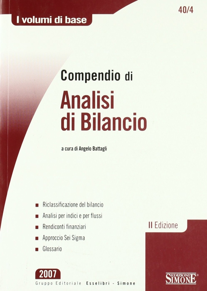Compendio di analisi di bilancio Compendio di analisi di bilancio