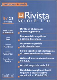 La rivista di Neldiritto (2011). Vol. 9 La rivista di Neldiritto (2011). Vol. 9
