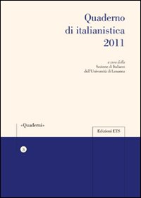 Quaderno di italianistica 2011 Quaderno di italianistica 2011