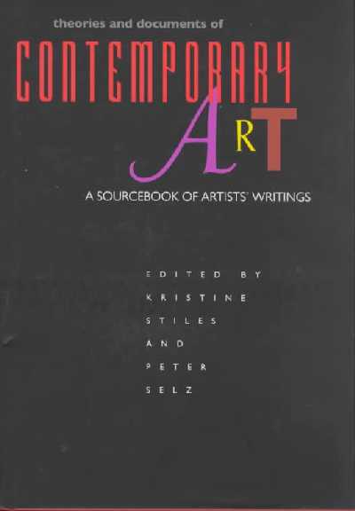 Theories and Documents of Contemporary Arts. Theories and Documents of Contemporary Arts.