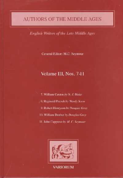 Authors of the Middle Ages. Volume III, 7-11 Authors of the Middle Ages. Volume III, 7-11