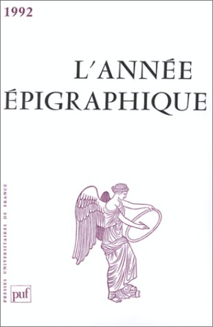 L' Annee Epigraphique L' Annee Epigraphique