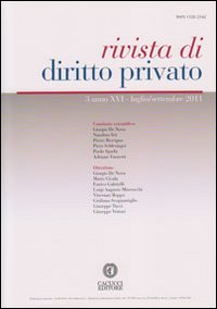 Rivista di diritto privato (2011). Vol. 3 Rivista di diritto privato (2011). Vol. 3