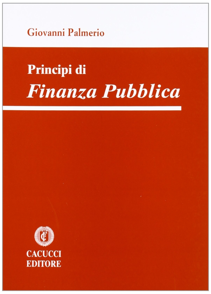 Principi di finanza pubblica Principi di finanza pubblica