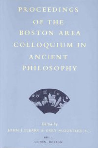 Proceedings of the Boston Area Colloquium in Ancient Philosophy. Vol. 15, 1999