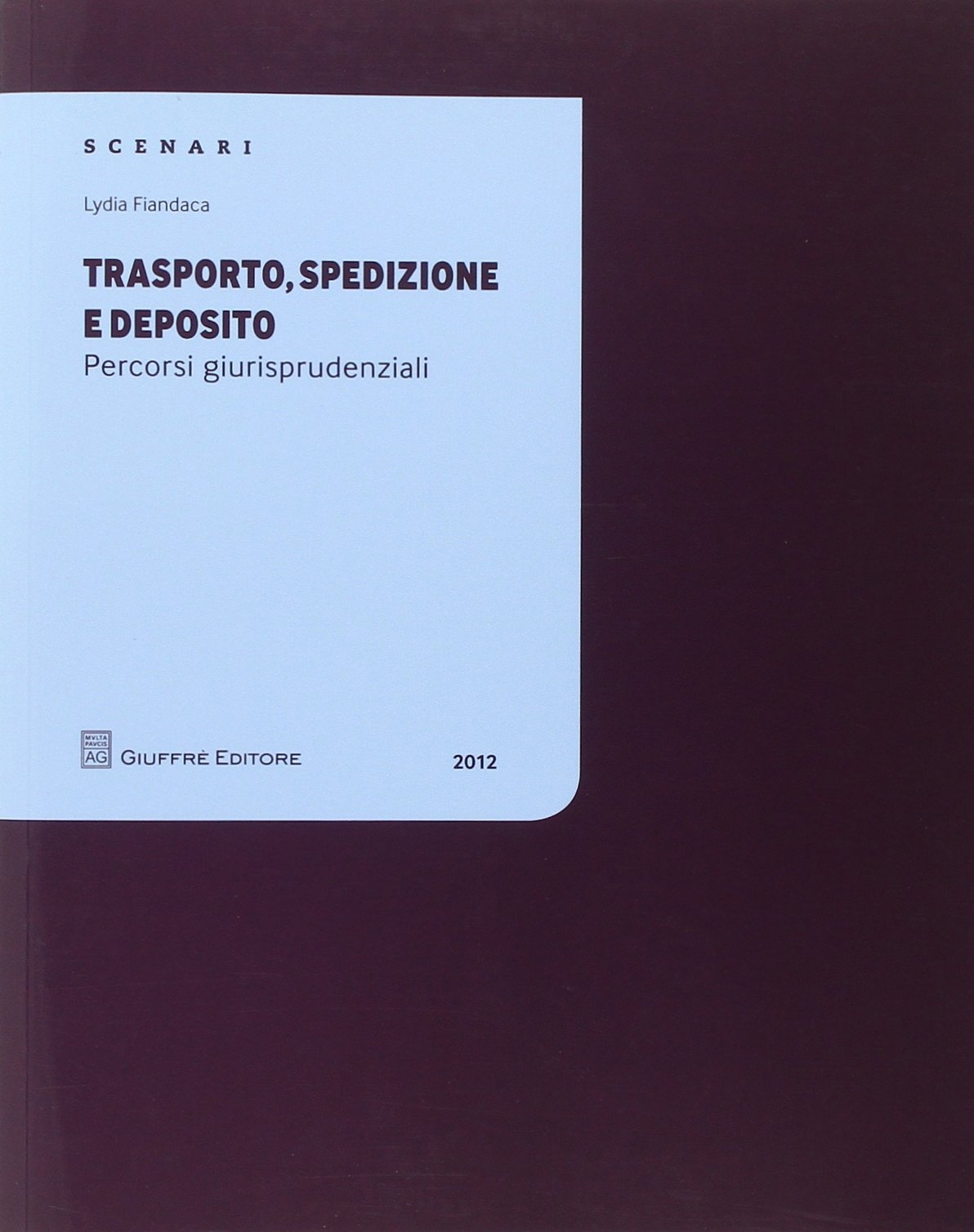 Trasporto, spedizione e deposito. Percorsi giurisprudenziali Trasporto, spedizione e deposito. Percorsi giurisprudenziali