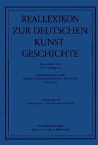 Reallexikon zur Deutschen Kunst-Geschichte. 1998/11-107