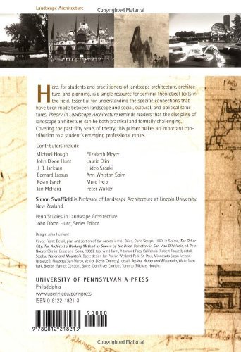 Theory in Landscape Architecture Theory in Landscape Architecture