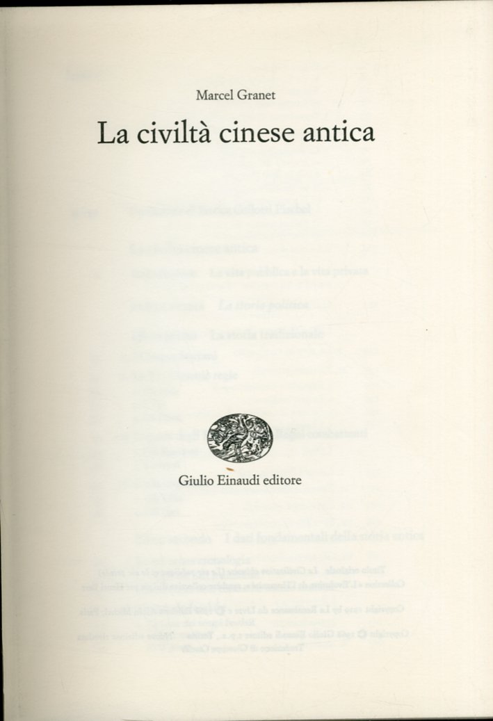 La Civiltà Cinese Antica La Civiltà Cinese Antica