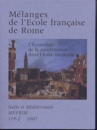 L'économie de la construction dans l'Italie moderne