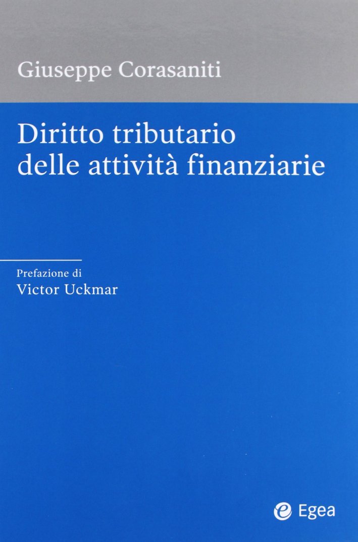 Diritto tributario delle attività finanziarie Diritto tributario delle attività finanziarie