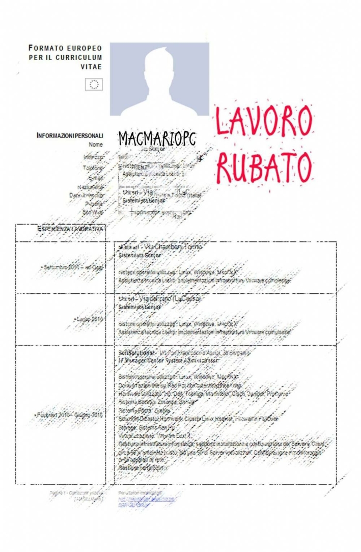 Lavoro rubato Lavoro rubato