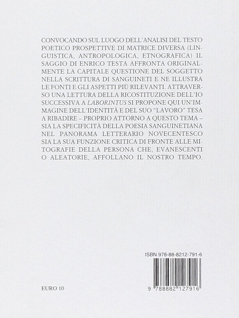 Una costanza sfigurata. Lo statuto del soggetto nella poesia di Sanguineti Una costanza sfigurata. Lo statuto del soggetto nella poesia di Sanguineti
