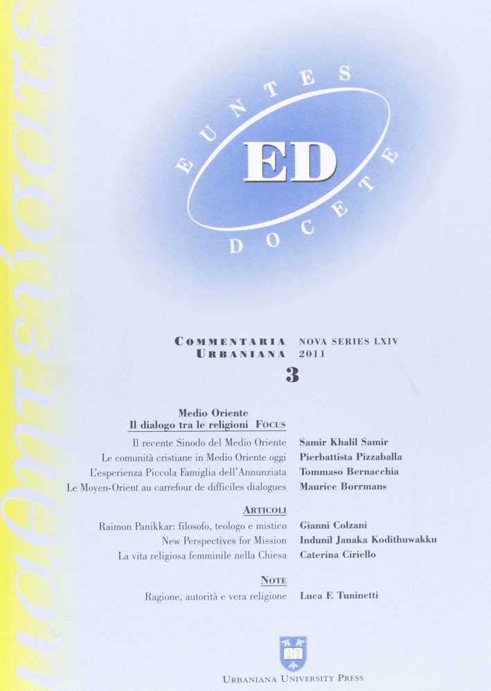 Euntes Docete (2011). Vol. 3 Euntes Docete (2011). Vol. 3
