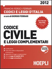 Codice civile 2012 Codice civile 2012