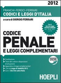 Codice penale 2012 Codice penale 2012