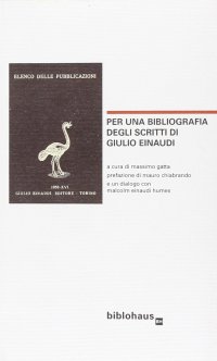 Per una bibliografia degli scritti di Giulio Einaudi