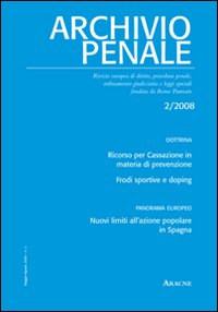 Archivio penale (2008). 2 Archivio penale (2008). 2