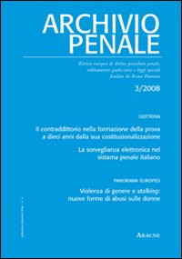 Archivio penale (2008). 3 Archivio penale (2008). 3