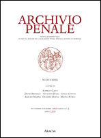 Archivio penale 2011. Vol 3 Archivio penale 2011. Vol 3