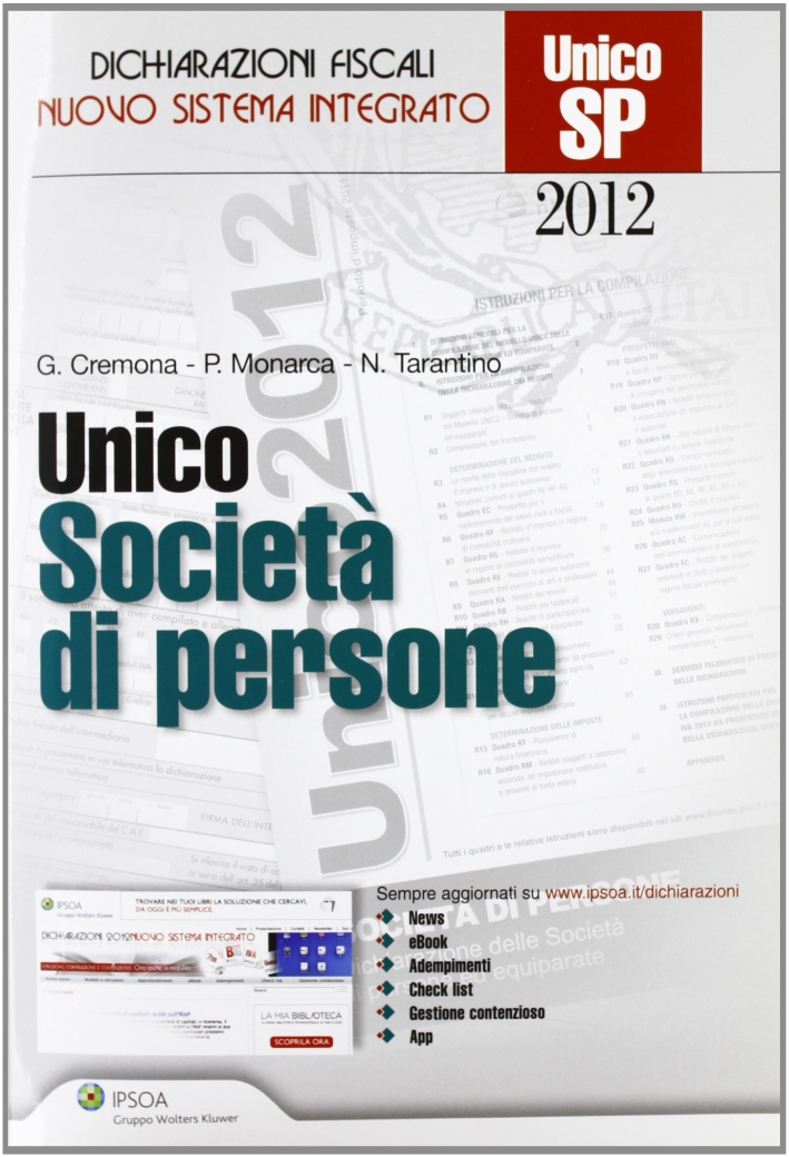Unico società di persone Unico società di persone
