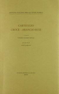 Carteggio Croce-Arangio-Ruiz
