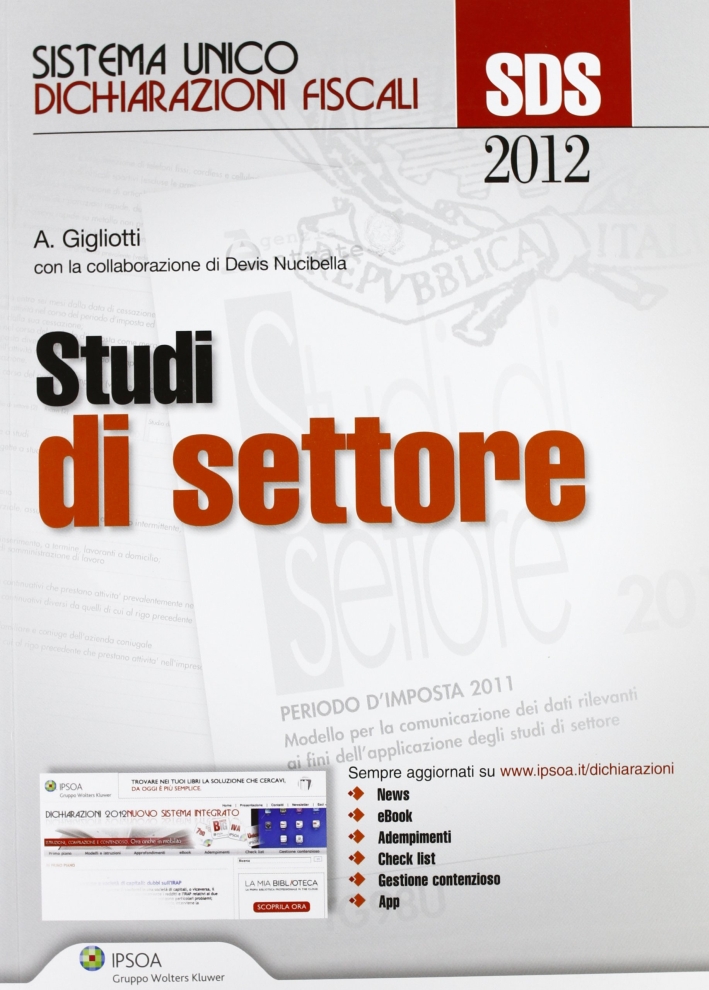 Studi di settore Studi di settore