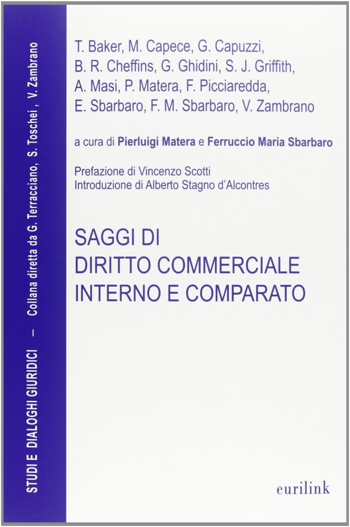 Saggi di diritto commerciale interno e comparato Saggi di diritto commerciale interno e comparato