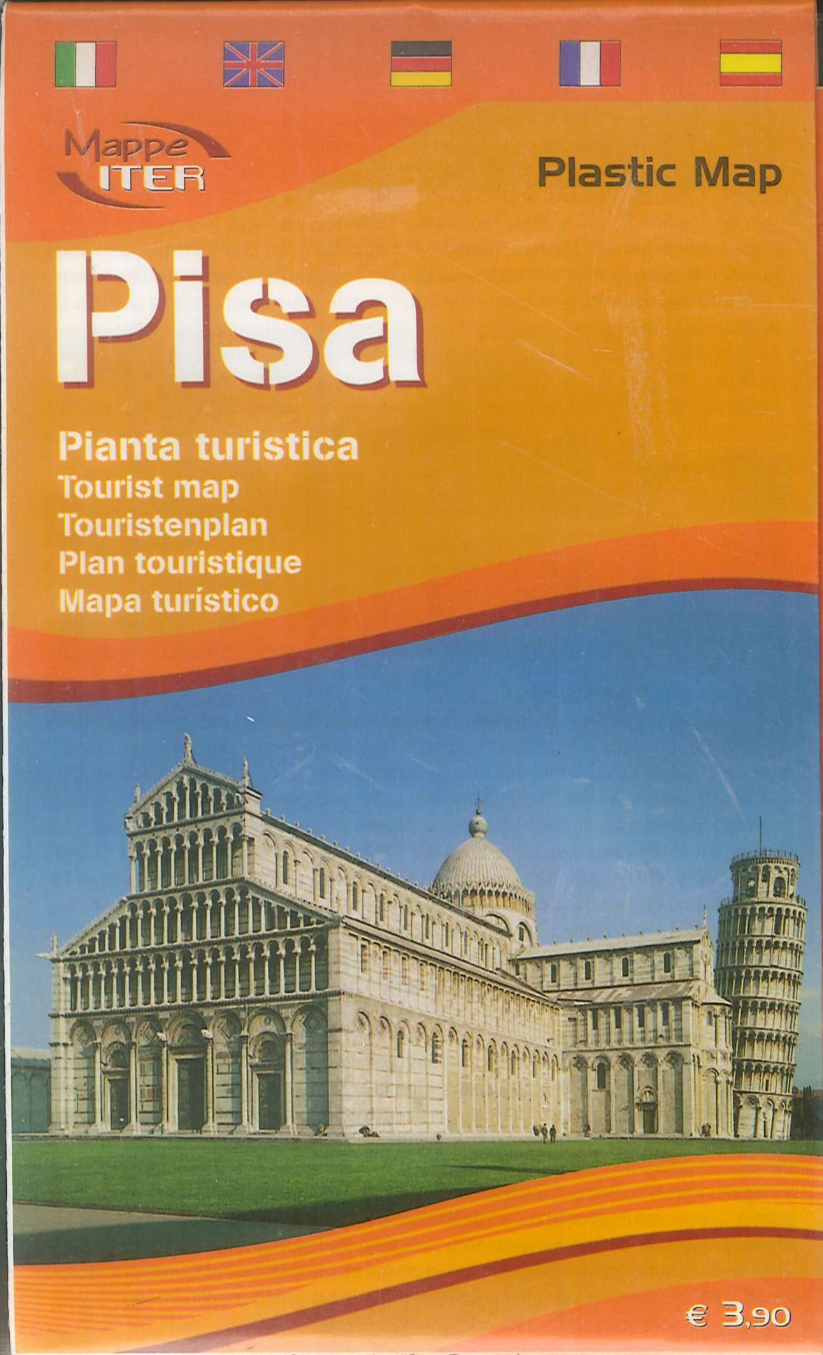 Pisa. Pianta Turistica 1:4.000 . Tourist map. Plastic Map. Pisa. Pianta Turistica 1:4.000 . Tourist map. Plastic Map.