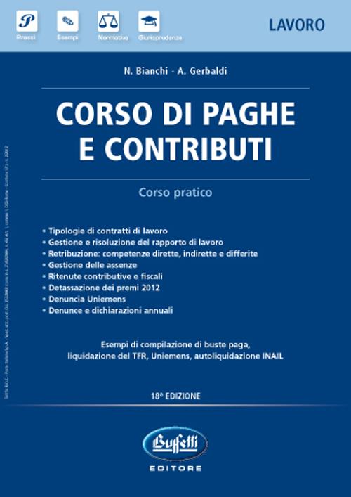 Corso di paghe e contributi Corso di paghe e contributi