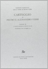 Carteggio di Pietro e Alessandro Verri. Vol. 7