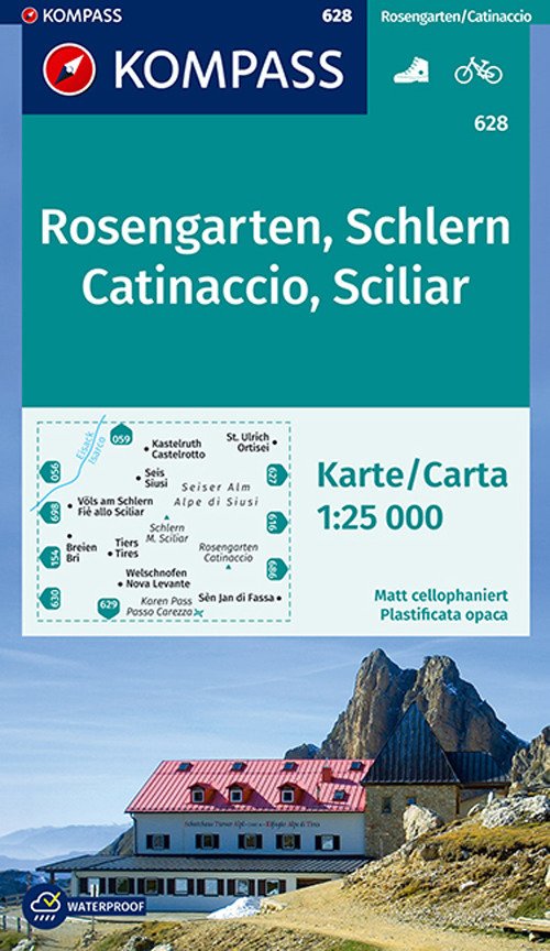 Carta escursionistica n. 628. Catinaccio, Sciliar-Rosengarten, Schlern 1:25.000. Adatto a GPS. Digital map. DVD-ROM Carta escursionistica n. 628. Catinaccio, Sciliar-Rosengarten, Schlern 1:25.000. Adatto a GPS. Digital map. DVD-ROM