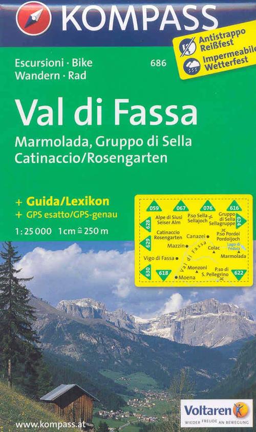 Carta escursionistica n. 686. Val di Fassa, Marmolada 1:25.000. Adatto a GPS. Digital map. DVD-ROM Carta escursionistica n. 686. Val di Fassa, Marmolada 1:25.000. Adatto a GPS. Digital map. DVD-ROM