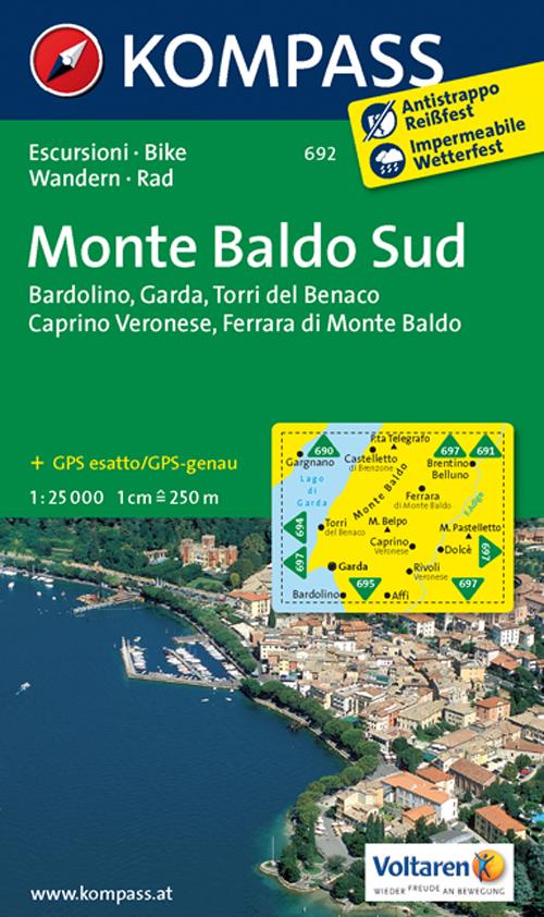 Carta escursionistica n. 692. Monte Baldo Sud 1:25.000. Adatto a GPS. Digital map. DVD-ROM Carta escursionistica n. 692. Monte Baldo Sud 1:25.000. Adatto a GPS. Digital map. DVD-ROM