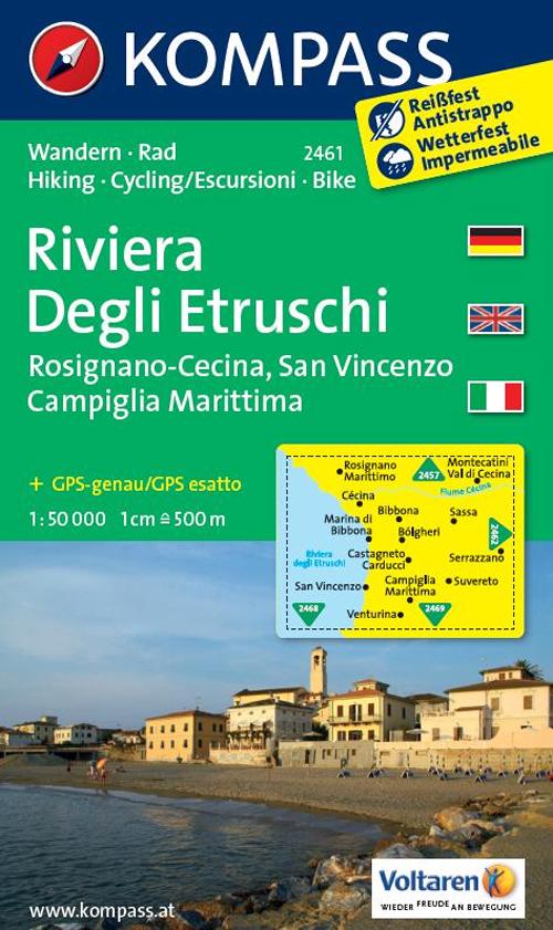 Carta escursionistica n. 2461. Riviera Degli Etruschi. Adatto a GPS. Digital map. DVD-ROM Carta escursionistica n. 2461. Riviera Degli Etruschi. Adatto a GPS. Digital map. DVD-ROM