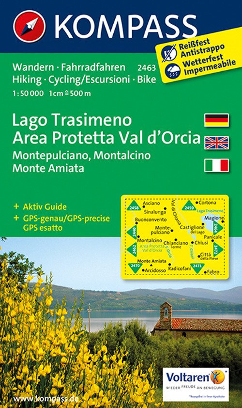 Carta escursionistica n. 2463. Lago Trasimeno, area protetta Val d'Orcia. Adatto a GPS. Digital map. DVD-ROM Carta escursionistica n. 2463. Lago Trasimeno, area protetta Val d'Orcia. Adatto a GPS. Digital map. DVD-ROM