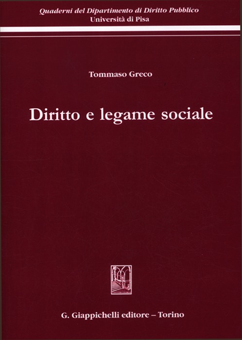 Diritto e legame sociale Diritto e legame sociale
