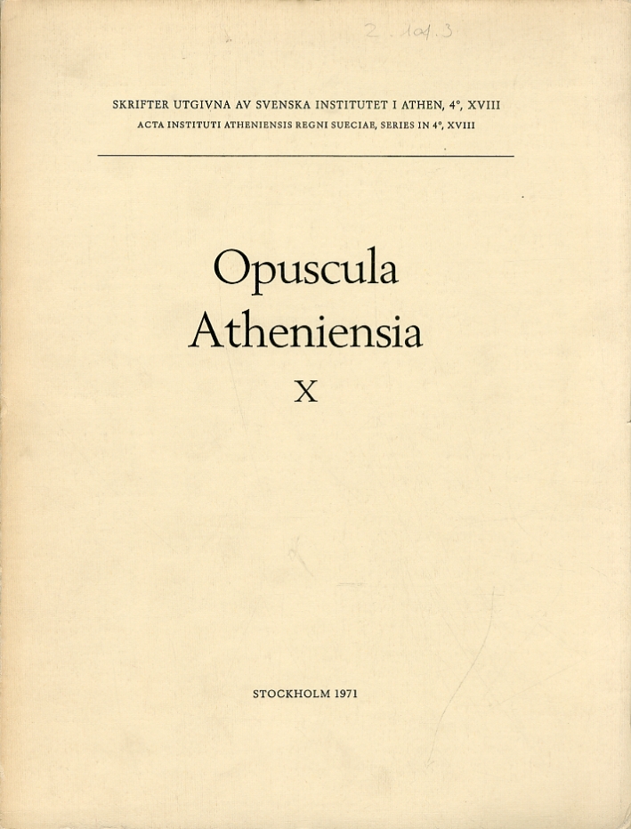 Opuscula Atheniensia. Vol.10