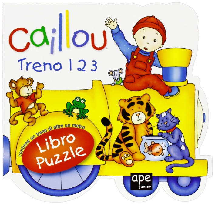 Caillou. Treno 1 2 3. Libro puzzle. Ediz. illustrata Caillou. Treno 1 2 3. Libro puzzle. Ediz. illustrata