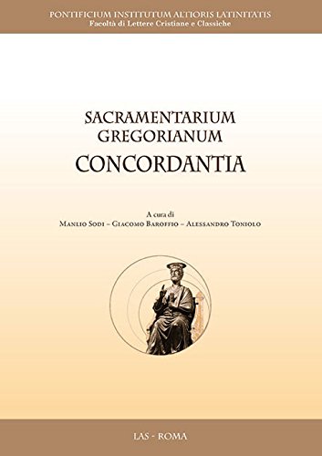 Sacramentarium gregorianum concordantia Sacramentarium gregorianum concordantia