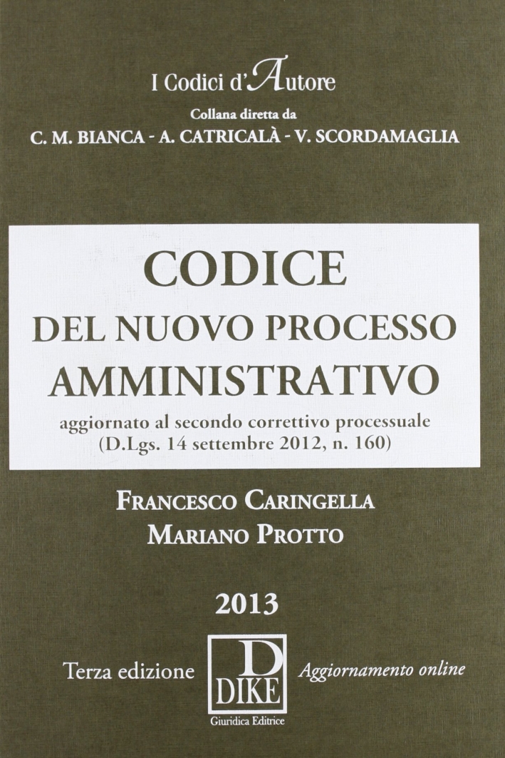 Codice del nuovo processo amministrativo Codice del nuovo processo amministrativo