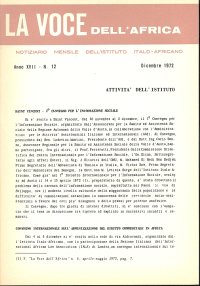 La voce dell' Africa. Anno XVII. N. 12