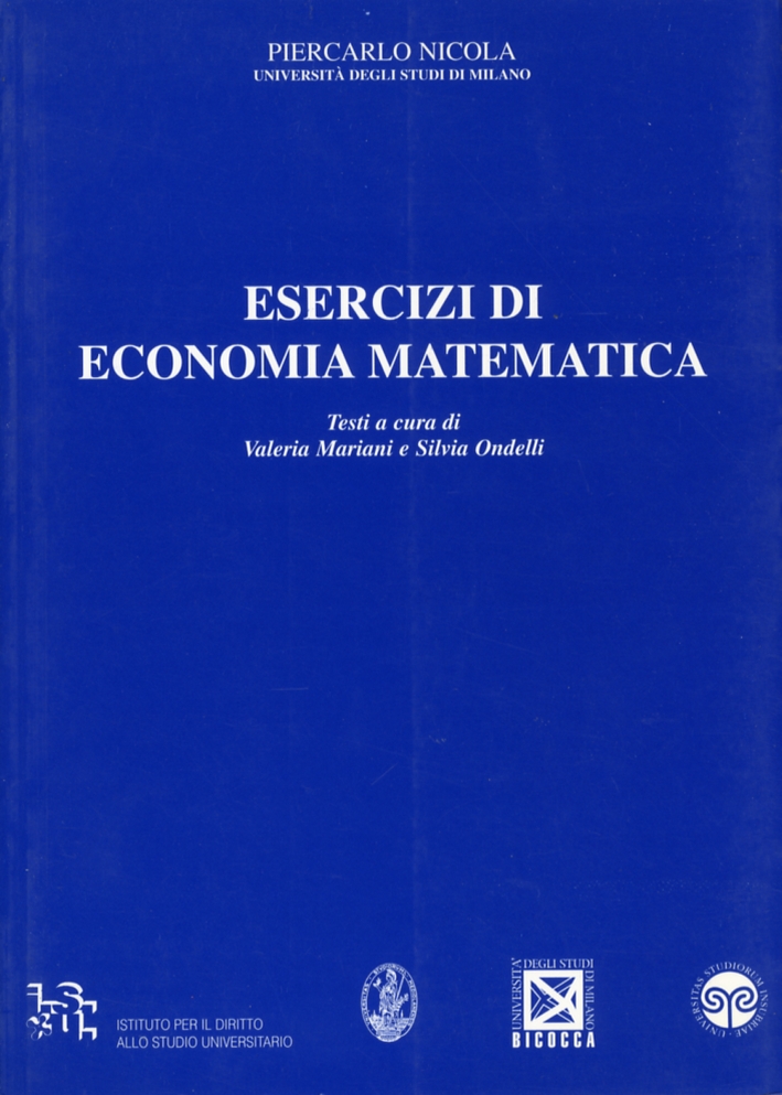 Esercizi di economia matematica