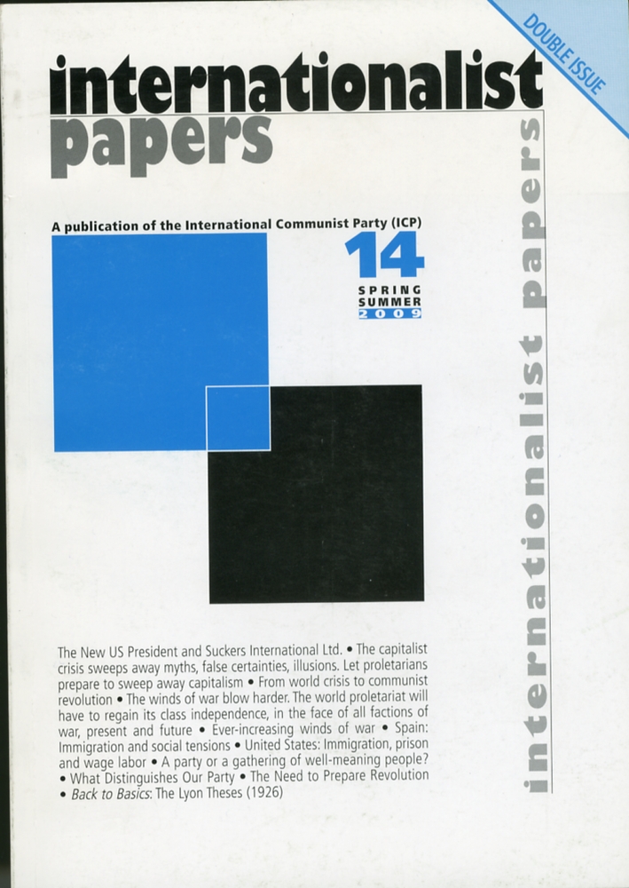 Internationalist papers. A publication of the International Communist Party (ICP) Internationalist papers. A publication of the International Communist Party (ICP)