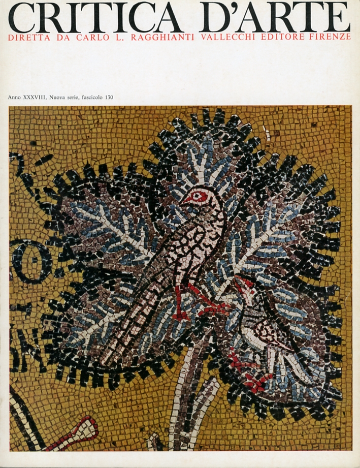 Critica d'arte. Anno XXXVIII. Nuova serie. Fascicolo 130 Critica d'arte. Anno XXXVIII. Nuova serie. Fascicolo 130